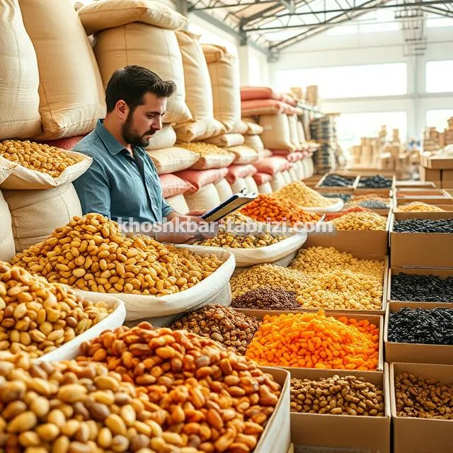 ثبت سفارش از عمده فروش عمده انواع خشکبار
